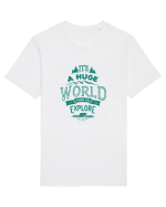 Go explore Tricou mânecă scurtă Unisex Rocker