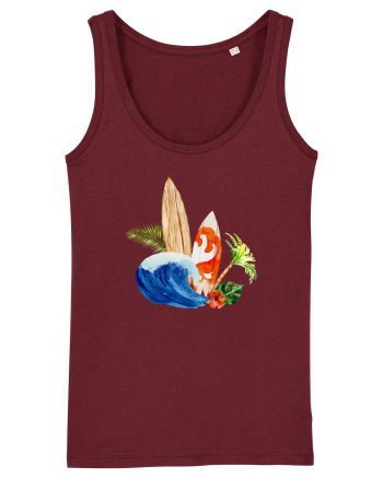 Summer Vibes Burgundy