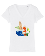 Summer Vibes Tricou mânecă scurtă guler V Damă Evoker