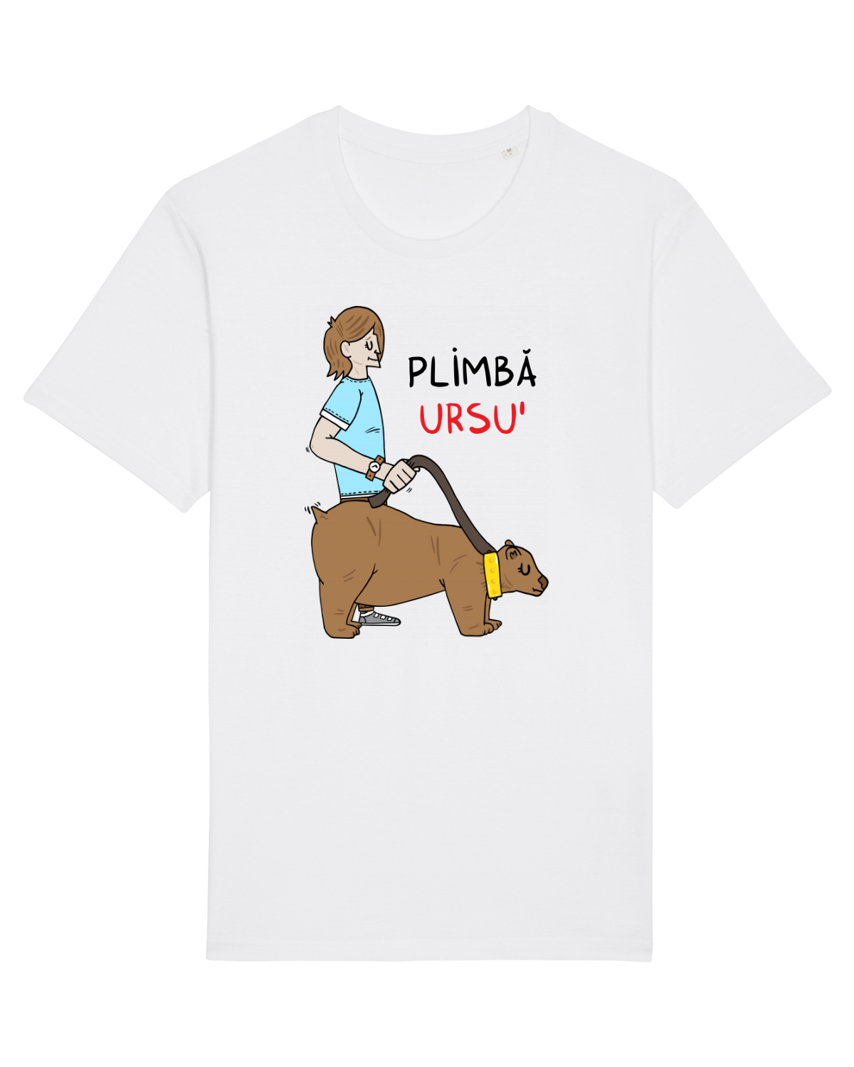 Tricou mânecă scurtă Unisex Rocker White
