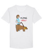 Plimbă ursu' Tricou mânecă scurtă guler larg Bărbat Skater