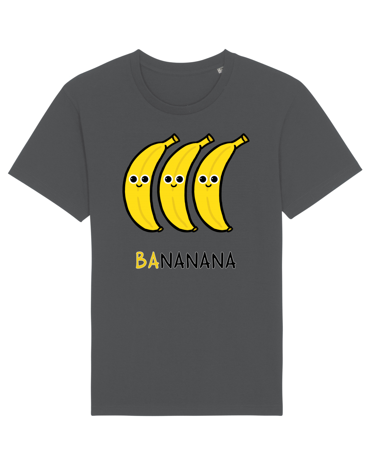 Tricou mânecă scurtă Unisex Rocker Anthracite