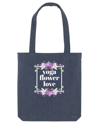 yoga floral design3 Midnight Blue