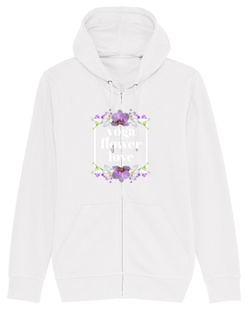 yoga floral design3 White