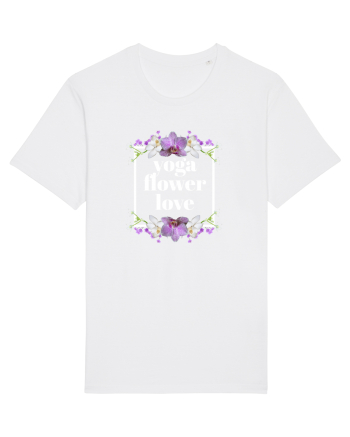 yoga floral design3 White