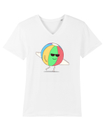 Minge de plaja  Tricou mânecă scurtă guler V Bărbat Presenter