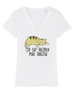 O sa rezolv mai tarziu Tricou mânecă scurtă guler V Damă Evoker
