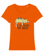 O sa rezolv mai tarziu Tricou mânecă scurtă guler larg fitted Damă Expresser