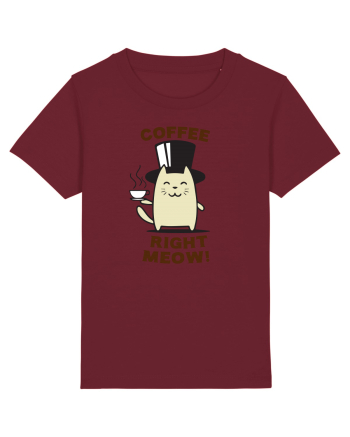 Coffee right Meow Burgundy