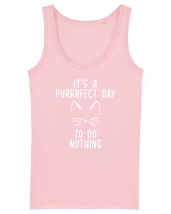 Purrrfect day to do nothing Cotton Pink