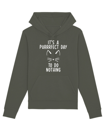 Purrrfect day to do nothing Khaki