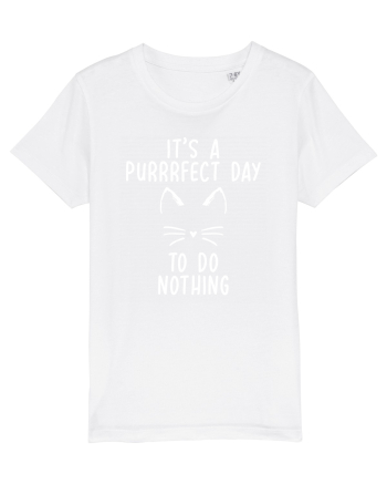 Purrrfect day to do nothing White