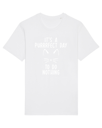 Purrrfect day to do nothing White