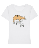 Fluff Off Tricou mânecă scurtă guler larg fitted Damă Expresser