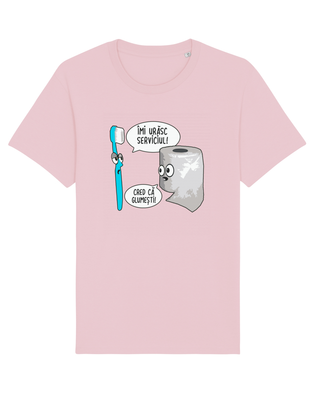Tricou mânecă scurtă Unisex Rocker Cotton Pink