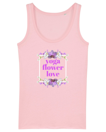yoga floral design4 Cotton Pink