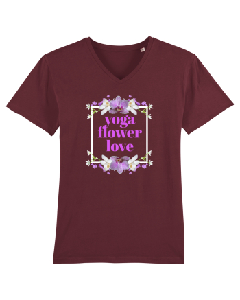 yoga floral design4 Burgundy