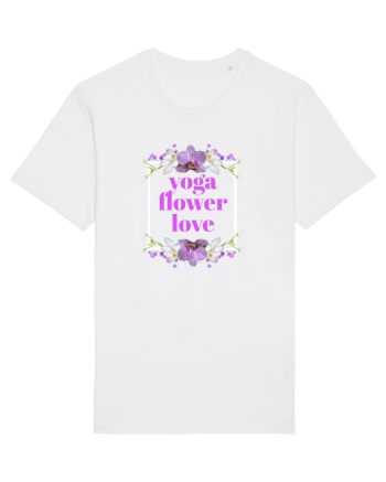 yoga floral design4 White