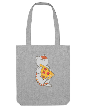 Pizza Cat Heather Grey
