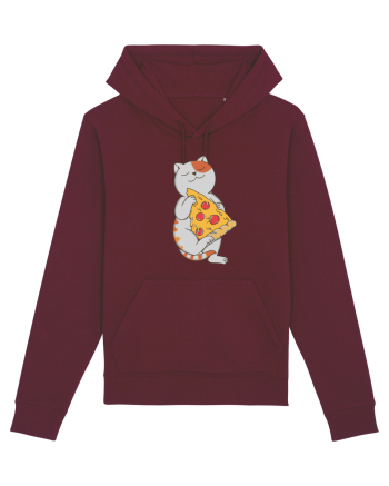 Pizza Cat Burgundy