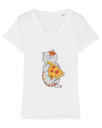 Pizza Cat White