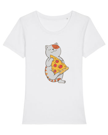 Pizza Cat White