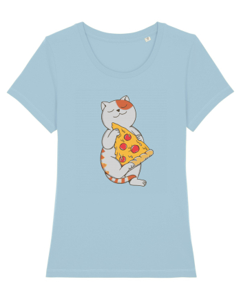 Pizza Cat Sky Blue
