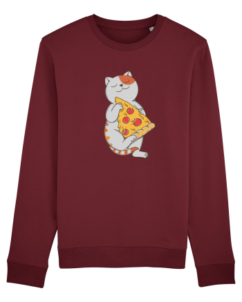 Pizza Cat Burgundy