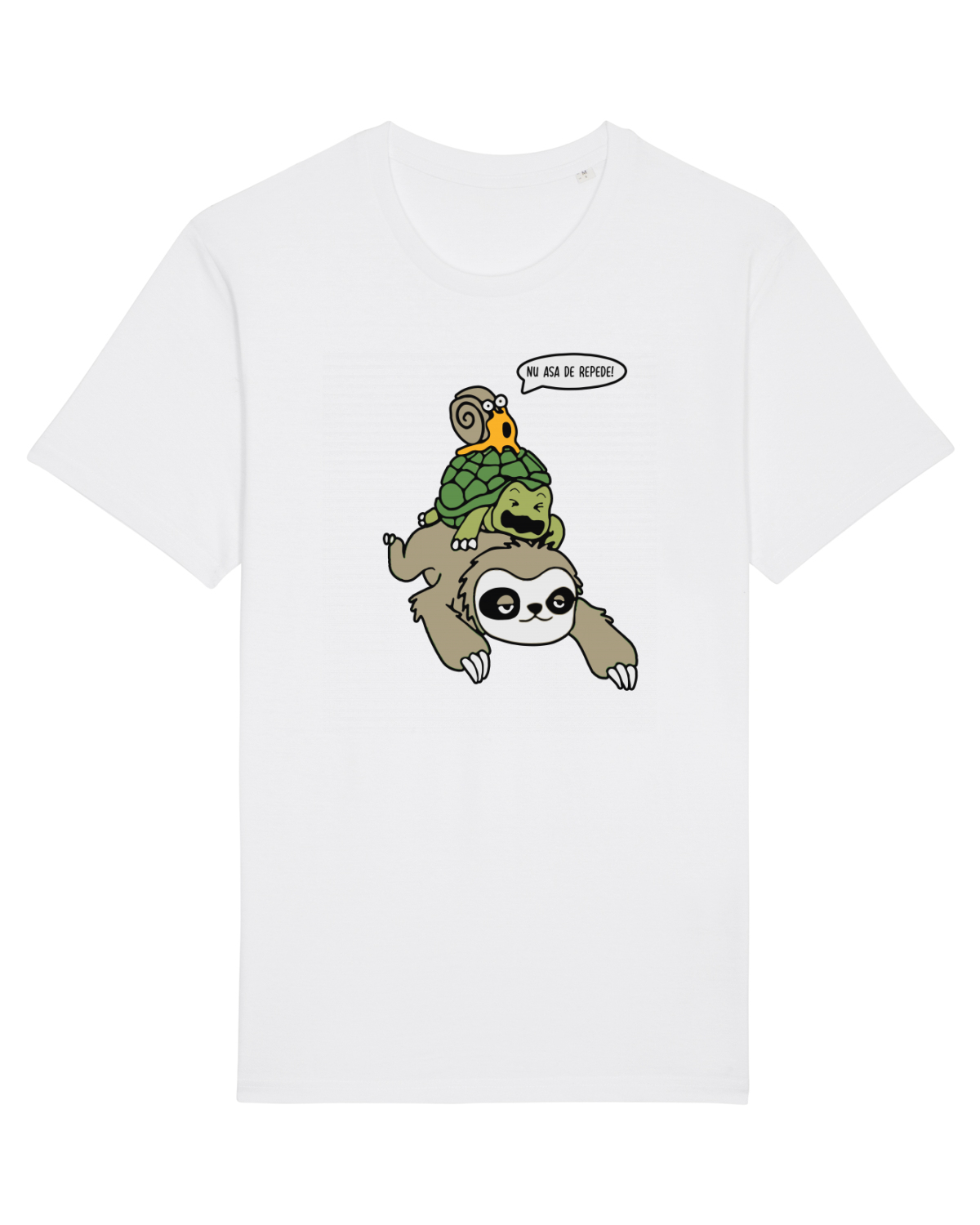 Tricou mânecă scurtă Unisex Rocker White
