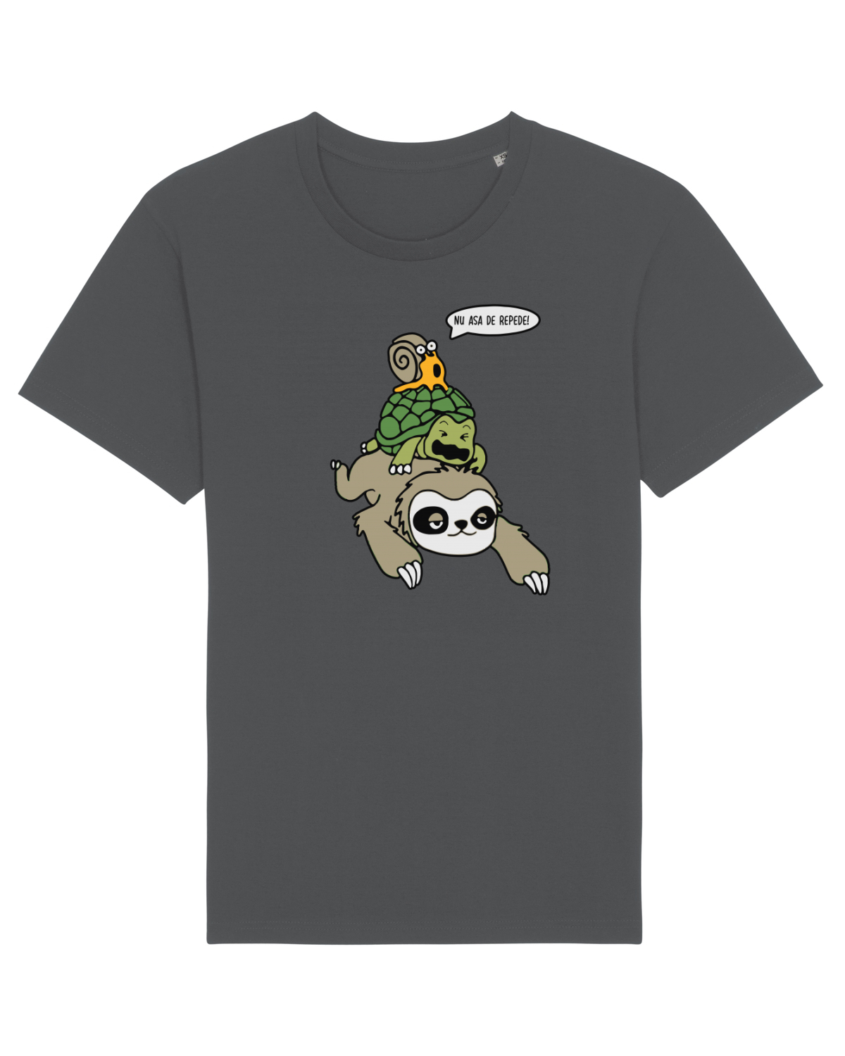Tricou mânecă scurtă Unisex Rocker Anthracite