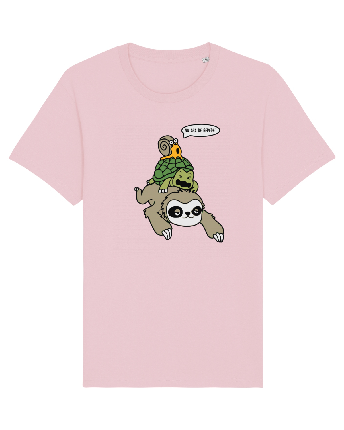 Tricou mânecă scurtă Unisex Rocker Cotton Pink