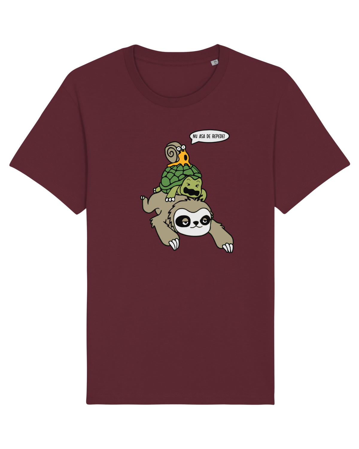 Tricou mânecă scurtă Unisex Rocker Burgundy