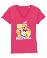 Sailor Moon Tricou mânecă scurtă guler V Damă Evoker