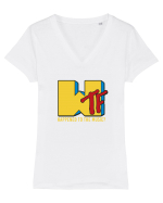 WTF happened to music Tricou mânecă scurtă guler V Damă Evoker