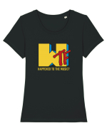 WTF happened to music Tricou mânecă scurtă guler larg fitted Damă Expresser