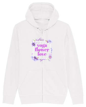 yoga floral design5 White