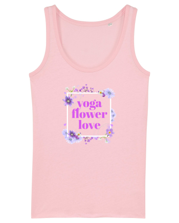 yoga floral design5 Cotton Pink