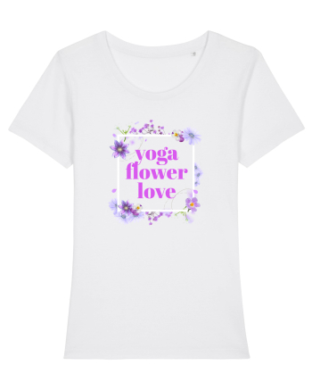 yoga floral design5 White