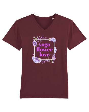 yoga floral design5 Burgundy
