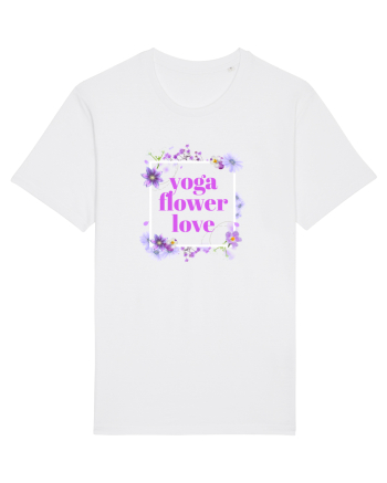 yoga floral design5 White