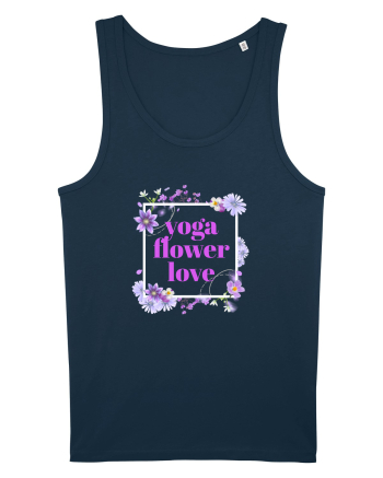 yoga floral design5 Navy