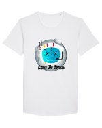 Lost In Space Tricou mânecă scurtă guler larg Bărbat Skater
