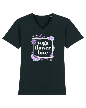 yoga floral design6 Black