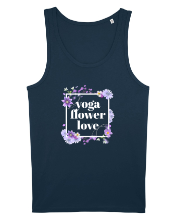 yoga floral design6 Navy