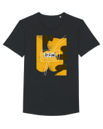 Abstract Tricou mânecă scurtă guler larg Bărbat Skater