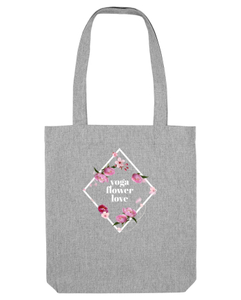 yoga floral design2 Heather Grey