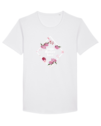 yoga floral design2 White