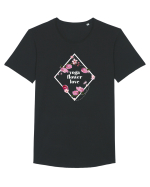 yoga floral design2 Tricou mânecă scurtă guler larg Bărbat Skater