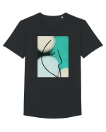 Abstract 2  Tricou mânecă scurtă guler larg Bărbat Skater