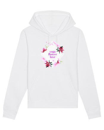 yoga floral design8 White